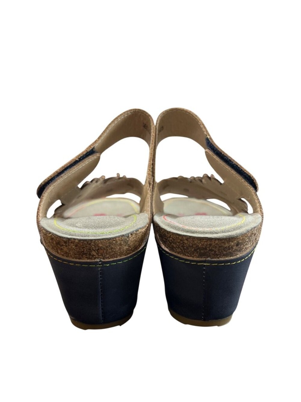 Spring Step L'Artiste Women EU 41 US 9.5-10 Delight Leather Wedge Sandal Floral - Picture 6 of 10